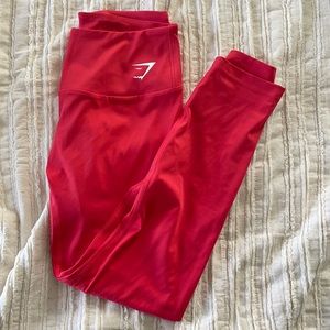 Gymshark training leggings red